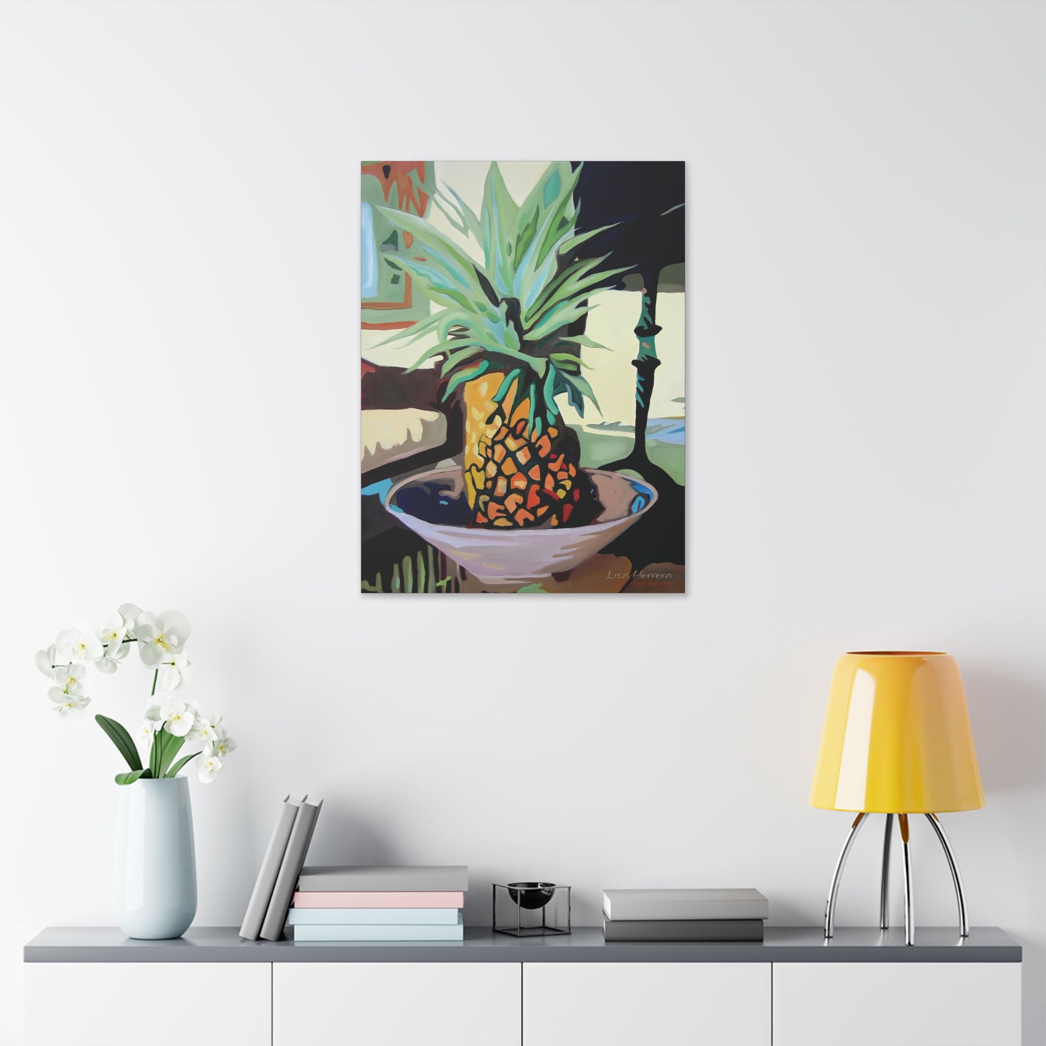 Canvas Print Lisa Herrera Art Pineapple Still Life — Tropical  Wall Art