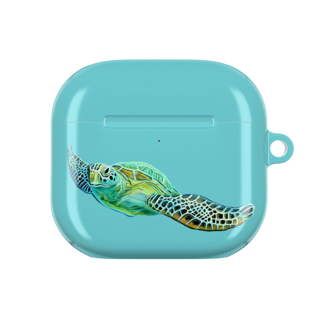 Air Pods Lisa Herrera print Sea Turtle AirPod Case — Waterproof Ocean Wildlife Protective Cover