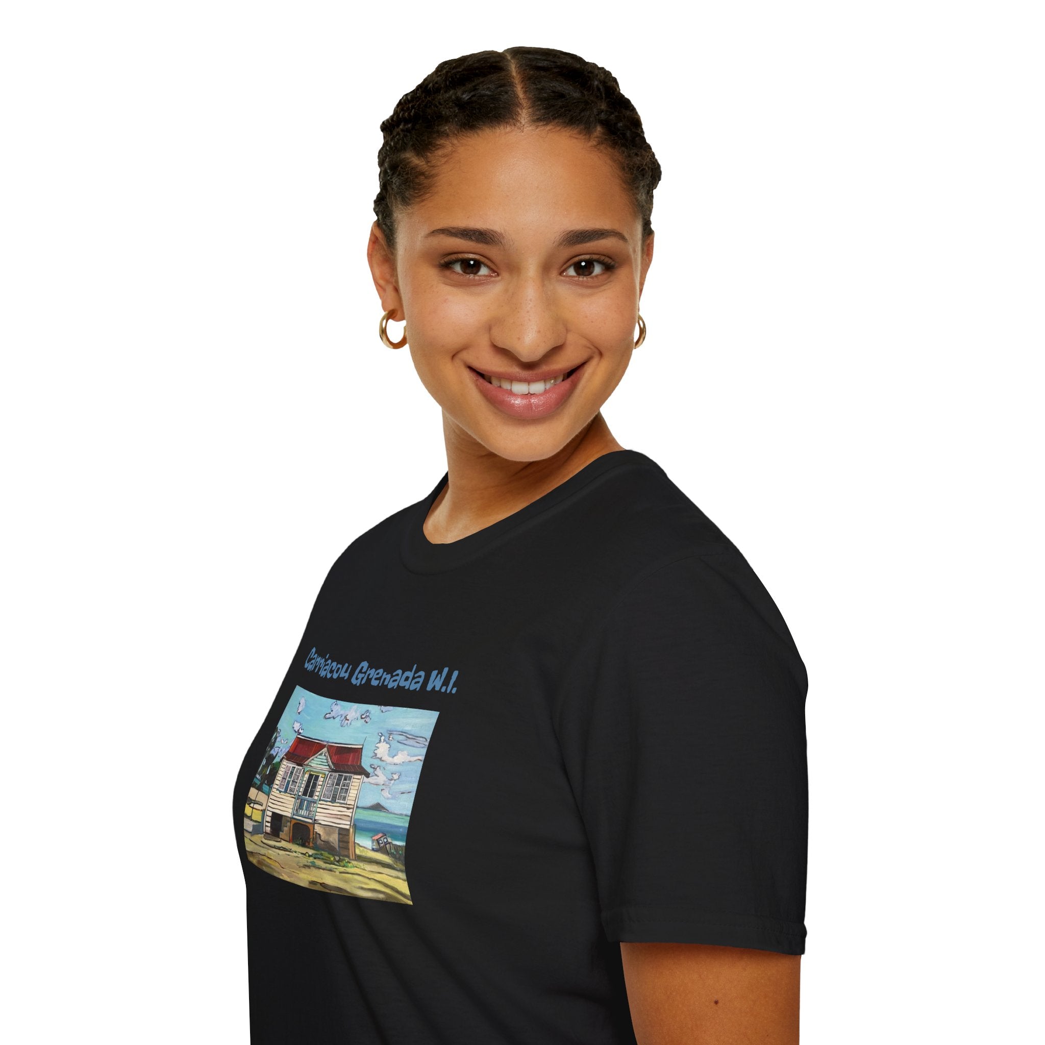 T-Shirt Carriacou House  - Carriacou Grenada W.I. Vintage Beach House Tee