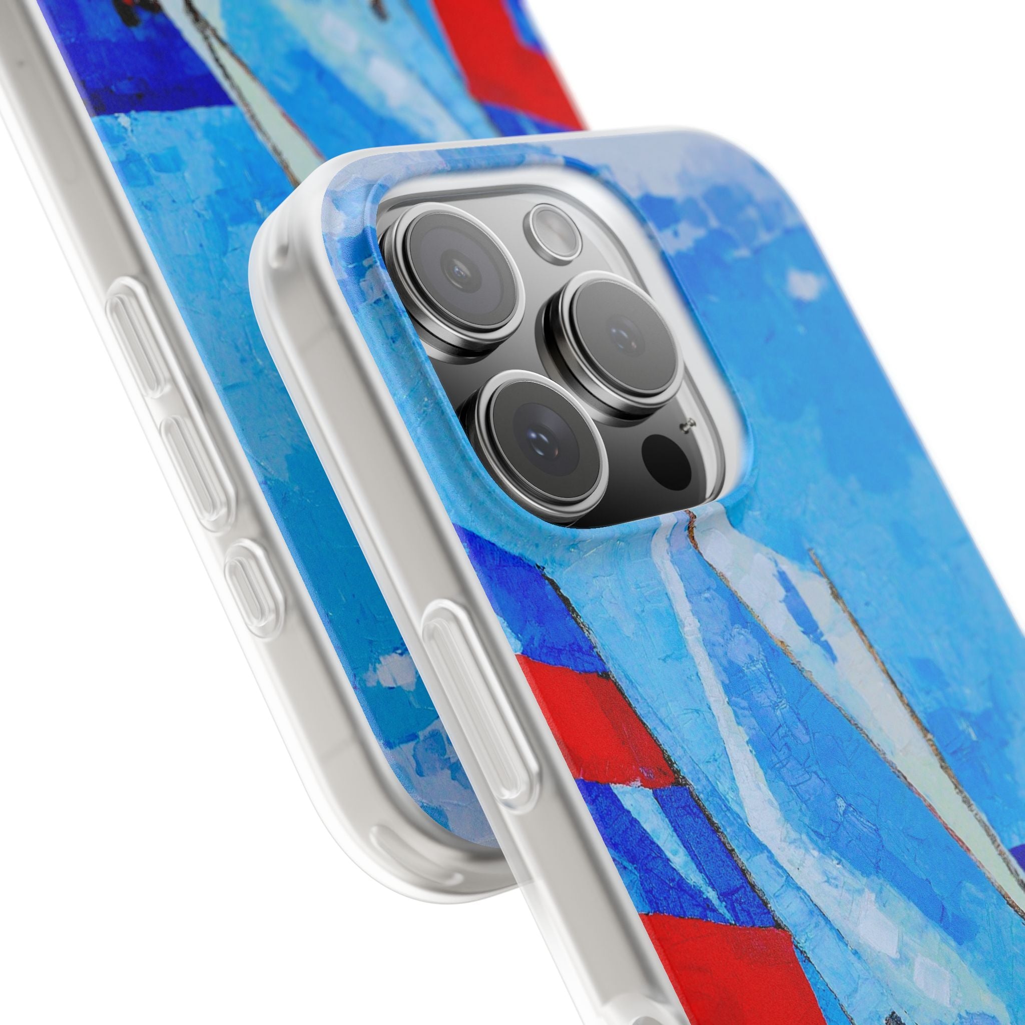 Phone Case Lisa Herrera art print workboat Sailboats   –  Artistic Flexi Case