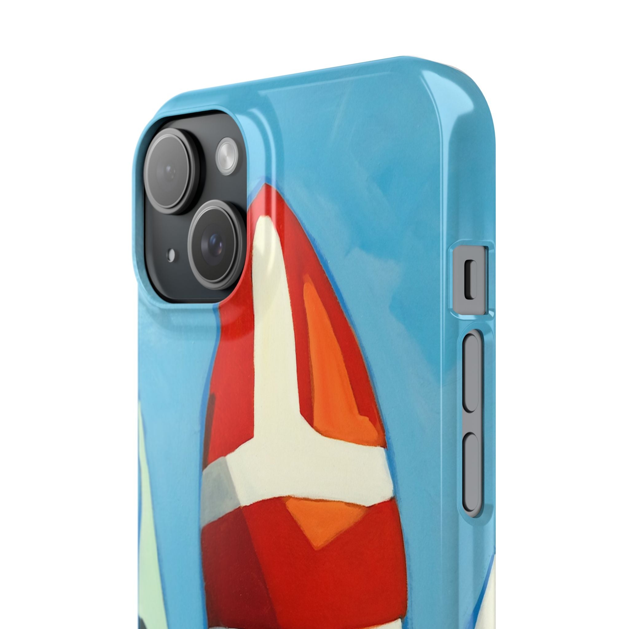 phone case lisa herrera art Sailboat Reflection Slim Case — Colorful Nautical Phone Case
