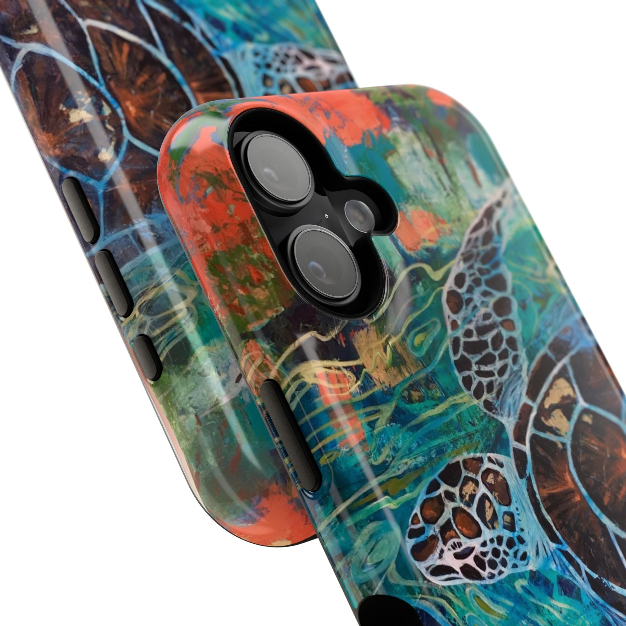 Phone Case Lisa Herrera art print Sea Turtle  — Protective Impact-Resistant Ocean Design