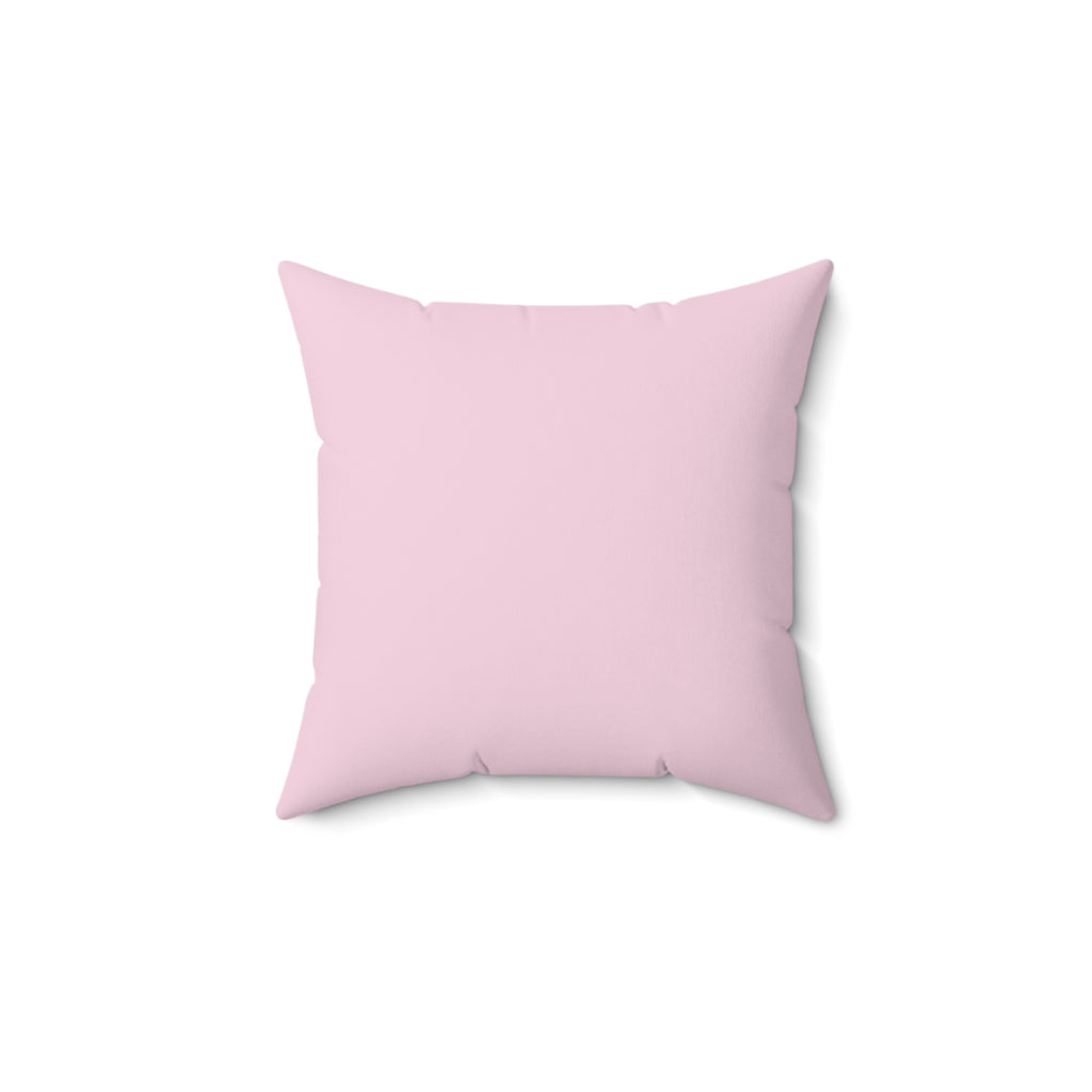 Throw Pillow Chattel House Barbados Pink - Tropical Decorative Cushion
