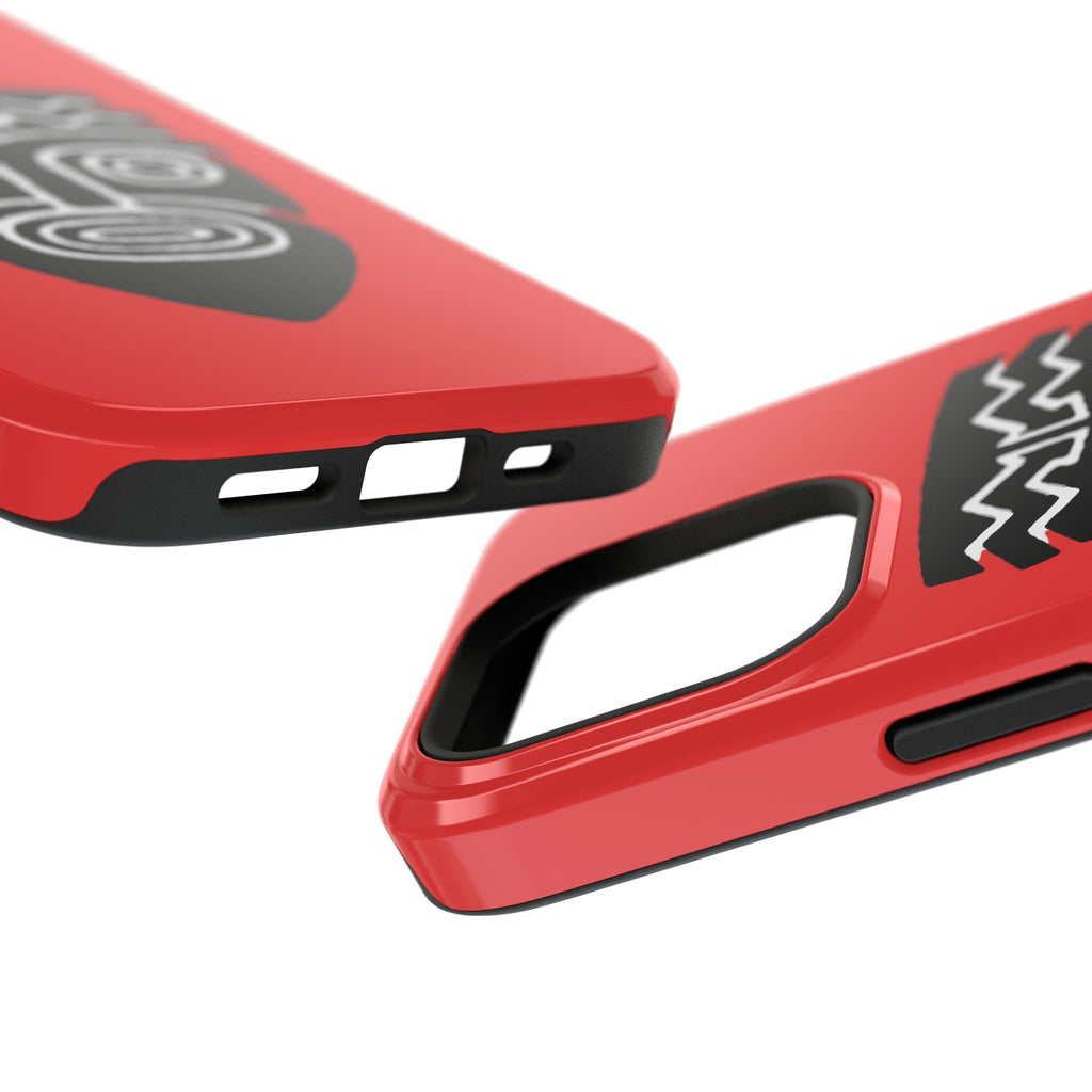 Phone Case Tiki Mask Impact-Resistant Phone Case — Bold Red Protective Cover