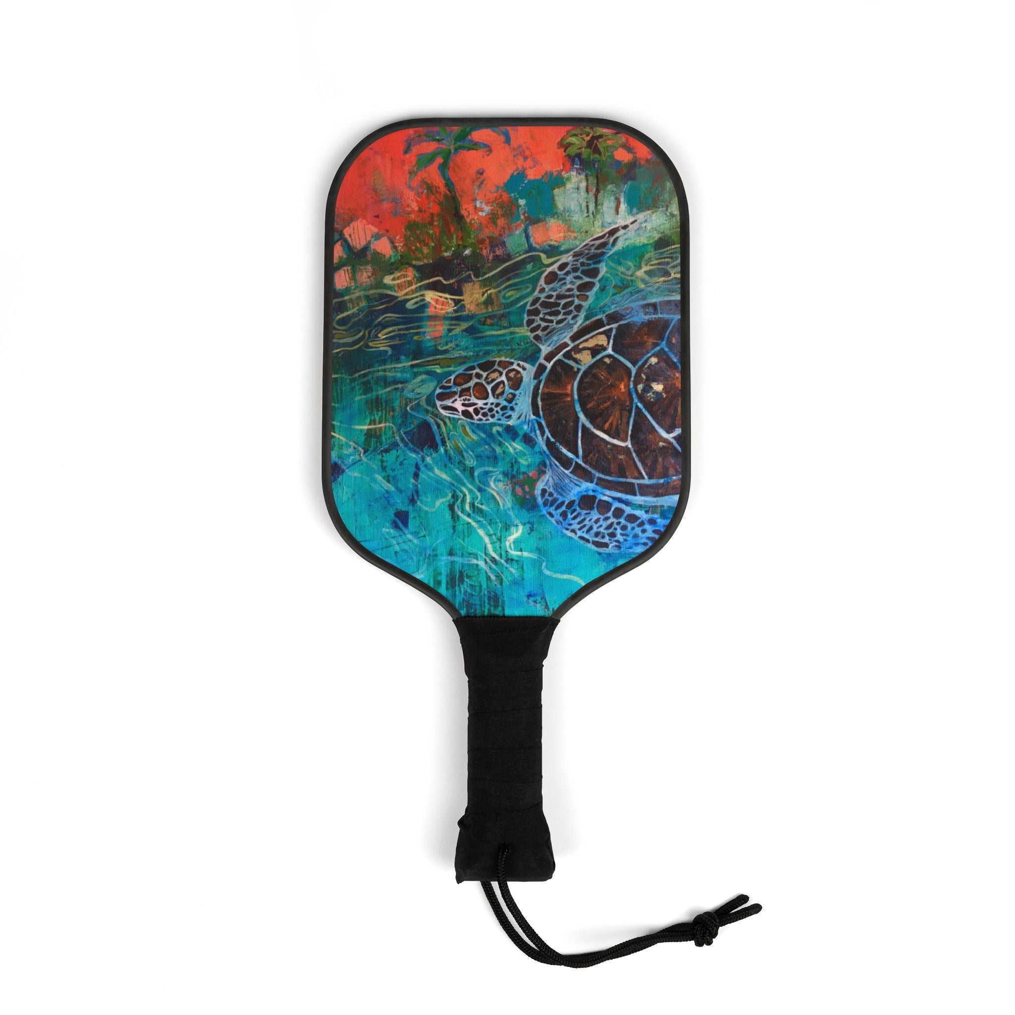 Pickleball Paddle Set — Sea Turtle Graphic Pickleball Kit with 2 Paddles & Balls