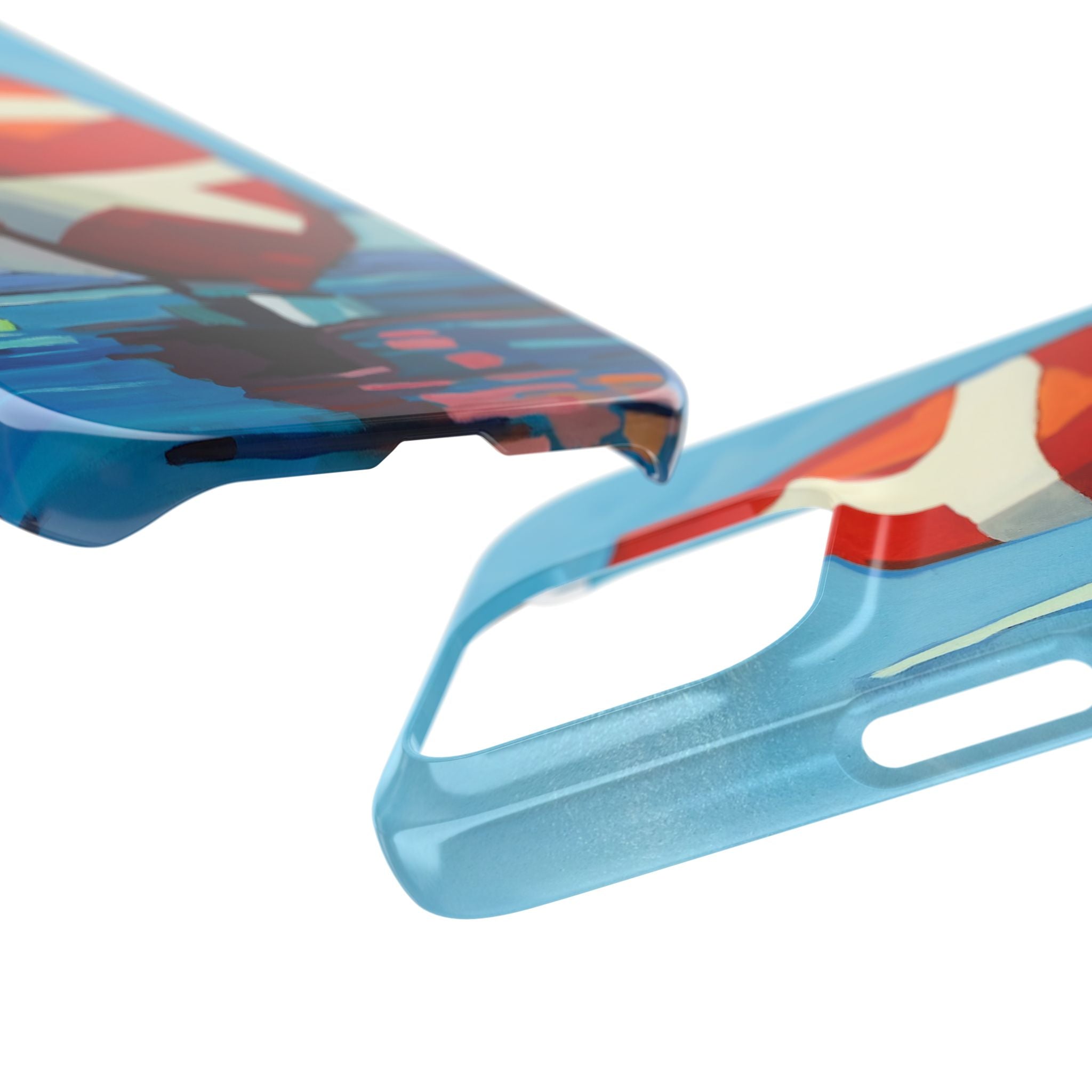 phone case lisa herrera art Sailboat Reflection Slim Case — Colorful Nautical Phone Case