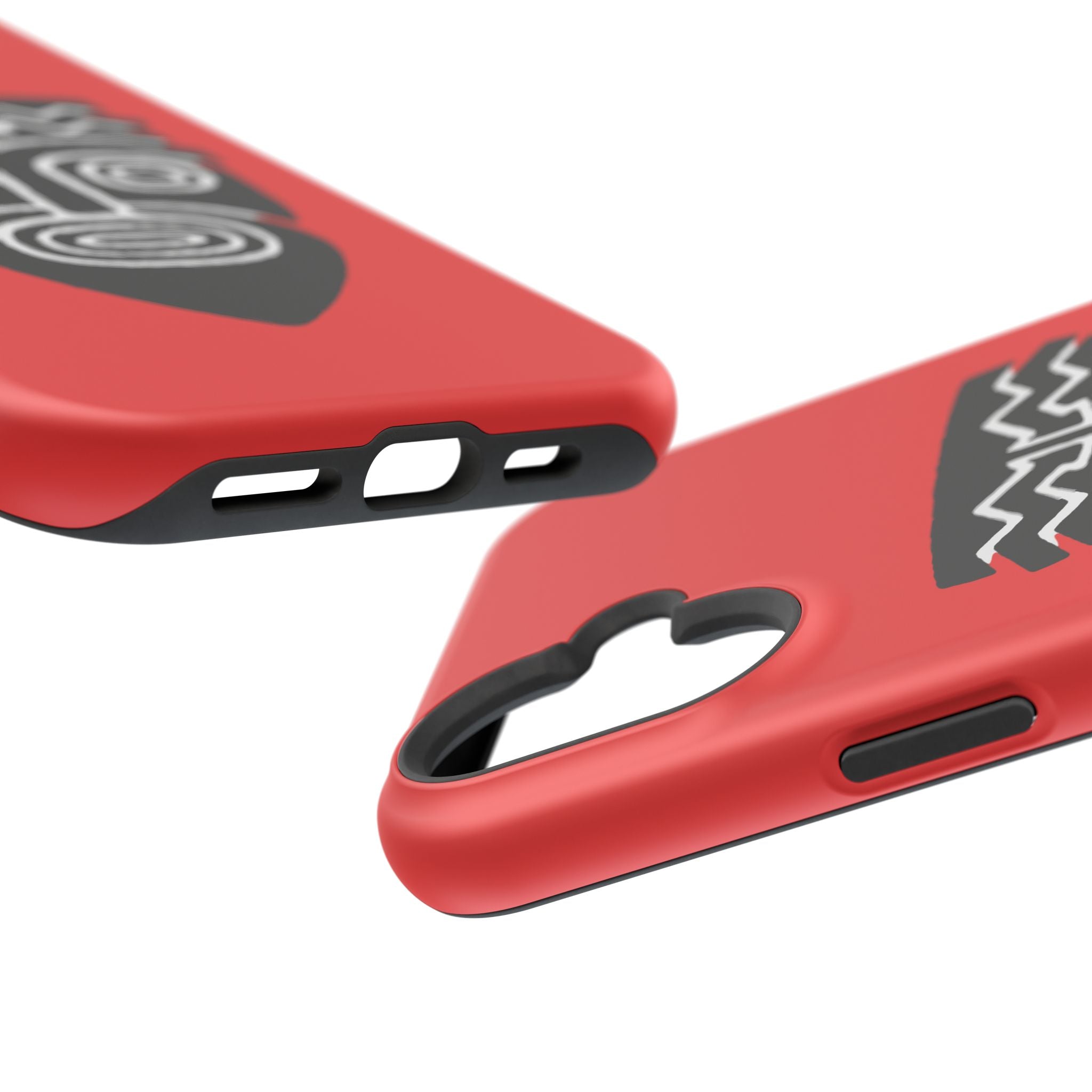 Phone Case Tiki Mask Impact-Resistant Phone Case — Bold Red Protective Cover