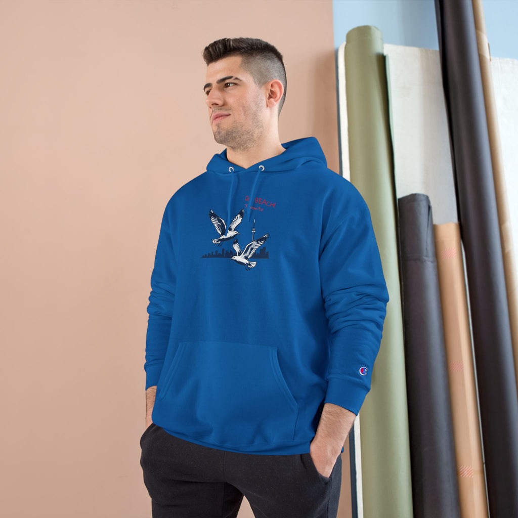 Hoodie Da Beach Seagulls and cn tower drawing Toronto Hoodie –  Pullover