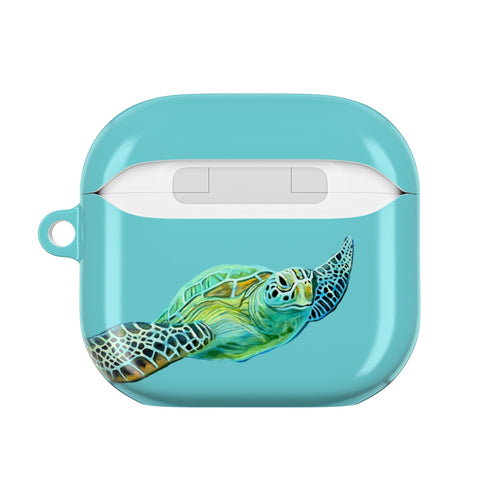 Air Pods Lisa Herrera print Sea Turtle AirPod Case — Waterproof Ocean Wildlife Protective Cover