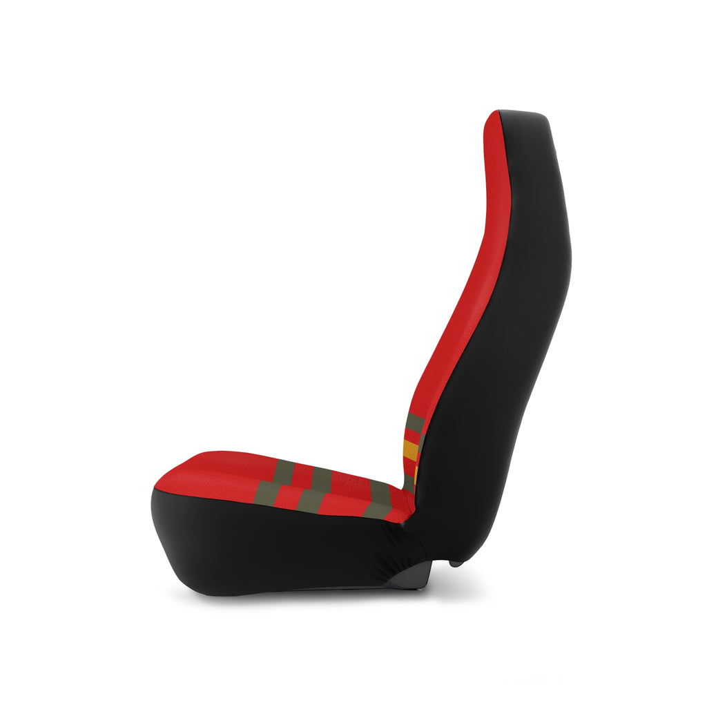 Car Seat Covers — Retro Racing Red Stripe Auto Seat Protector