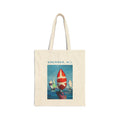 Tote Bag Lisa Herrera Painting Sailing Canvas Tote Bag – Retro Regatta Beach Tote