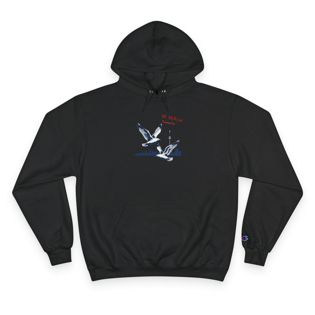 Hoodie Da Beach Seagulls and cn tower drawing Toronto Hoodie –  Pullover
