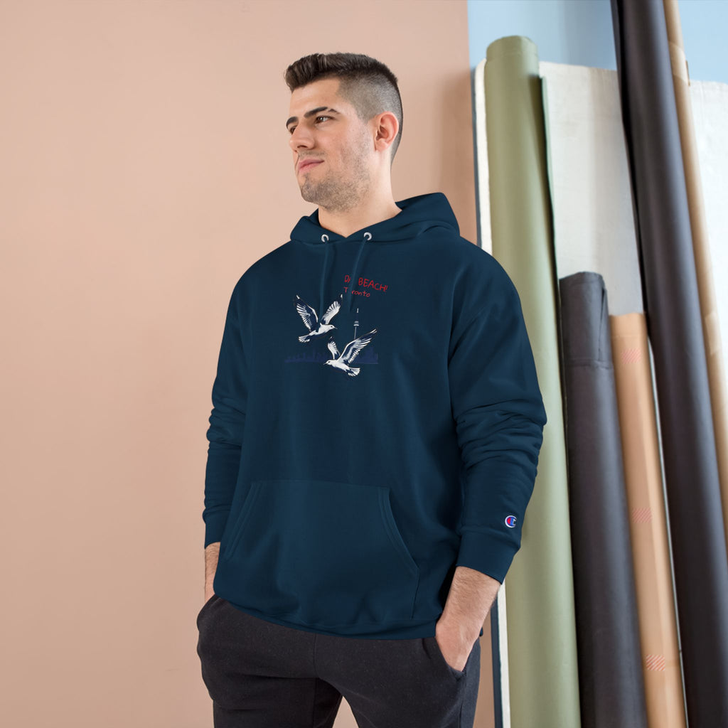 Hoodie Da Beach Seagulls and cn tower drawing Toronto Hoodie –  Pullover
