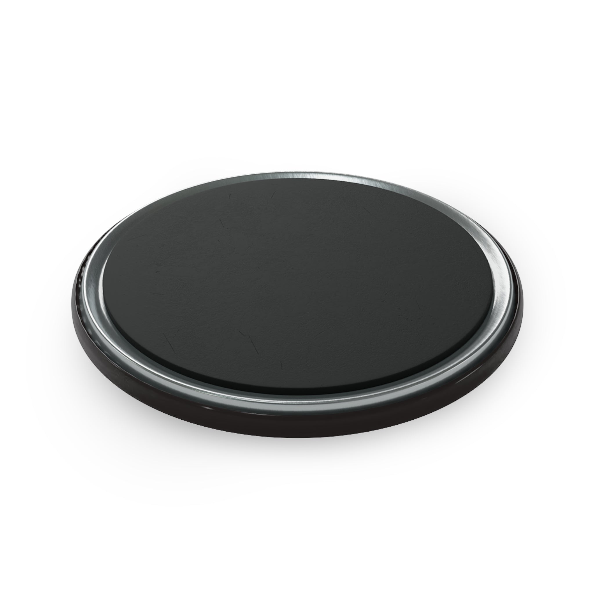 Round Magnet Drummer — Red Line Art Button Magnet