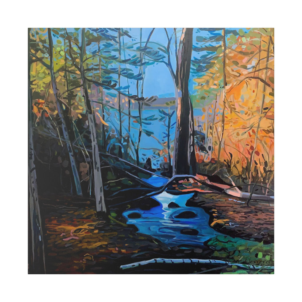 Canvas Print Lisa Herrera Art Northern Forest Stream Canvas