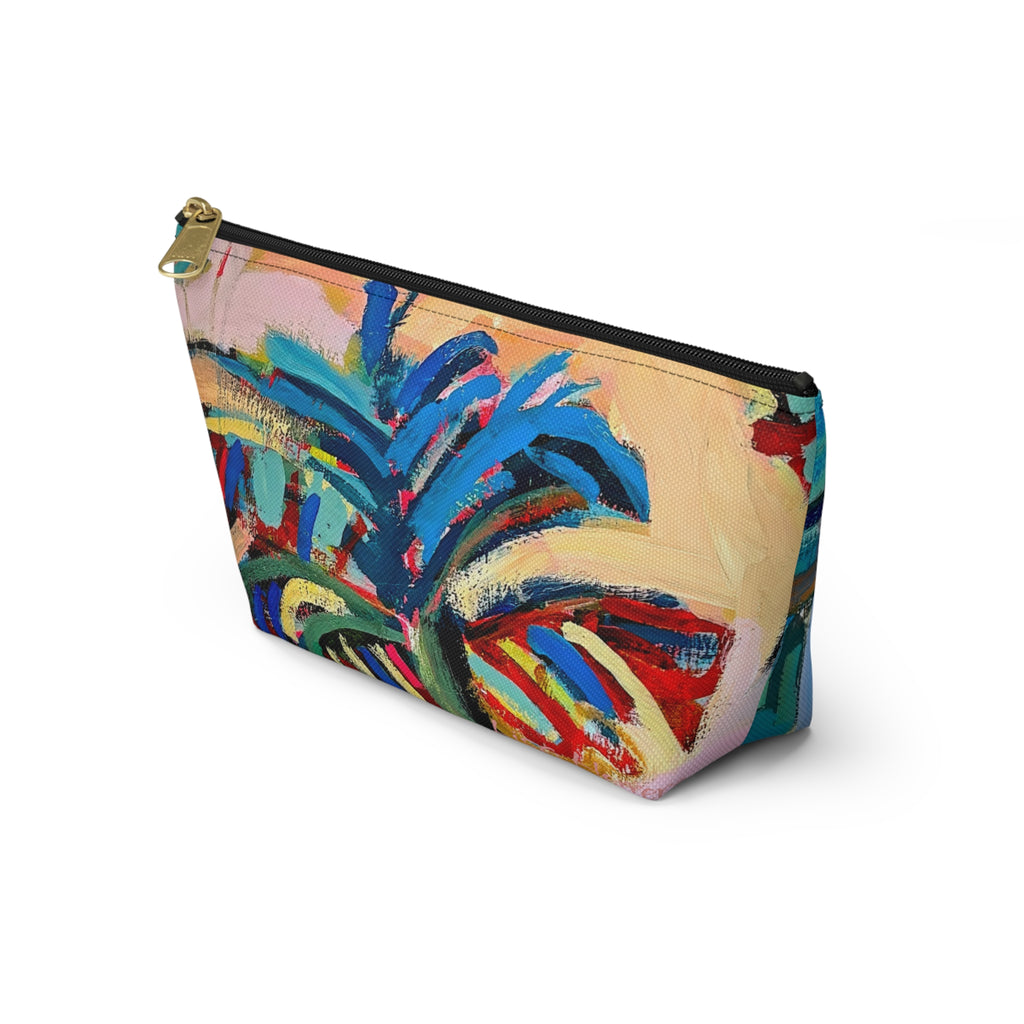 Bag Accessory Pouch Lisa Herrera art print— Colorful Coastal Canvas Makeup Bag