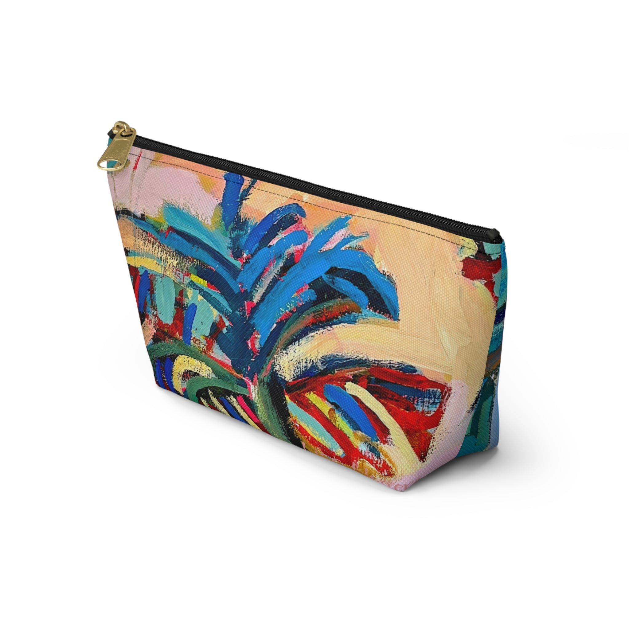 Bag Accessory Pouch Lisa Herrera art print— Colorful Coastal Canvas Makeup Bag