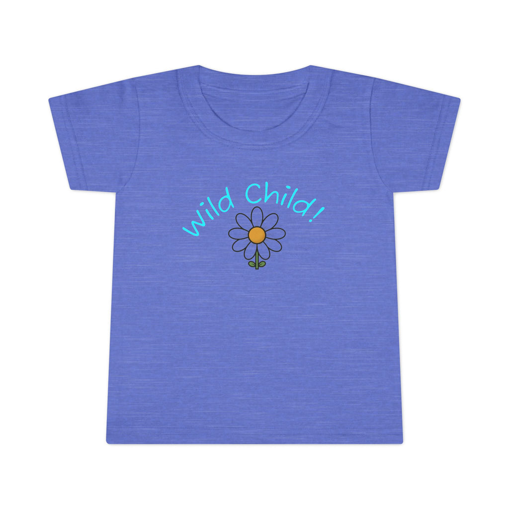 Toddler T-Shirt "Wild Child" - Cute Yellow Script Tee for Playtime & Gifts
