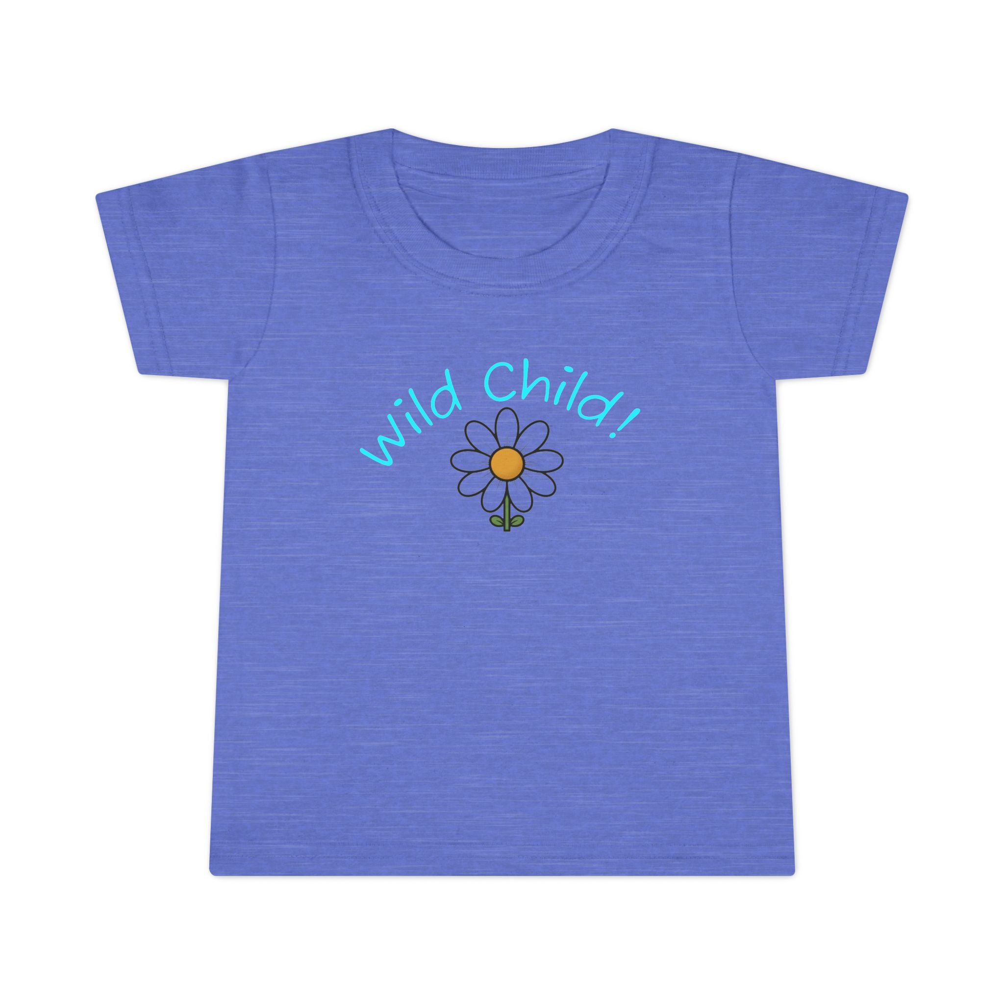 Toddler T-Shirt "Wild Child" - Cute Yellow Script Tee for Playtime & Gifts