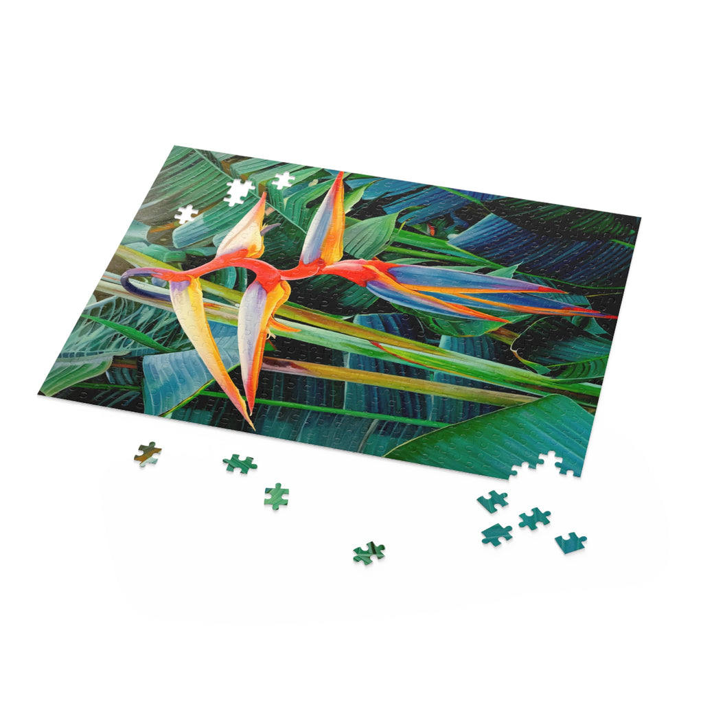Puzzle Lisa Herrera art Print Halyconia Jigsaw Puzzle — Tropical Floral 120/252/500-Piece