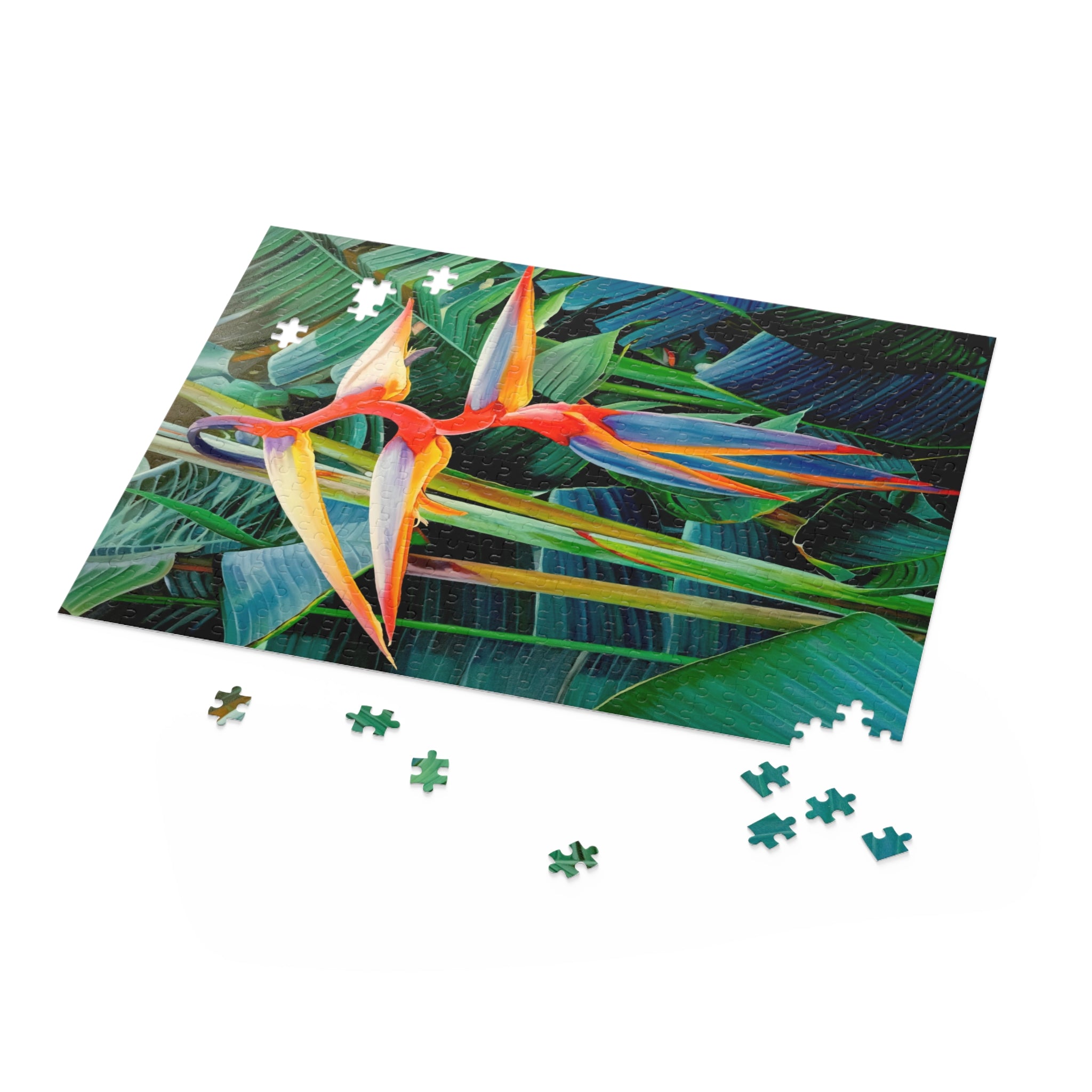 Puzzle Lisa Herrera art Print Halyconia Jigsaw Puzzle — Tropical Floral 120/252/500-Piece