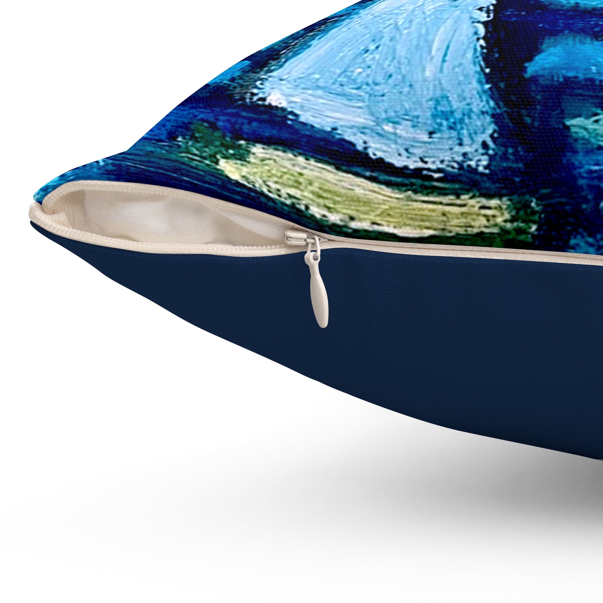 Throw Pillow Sailboats on Blue Waters Decorative Square Pillow – Colorful Nautical Throw Pillow