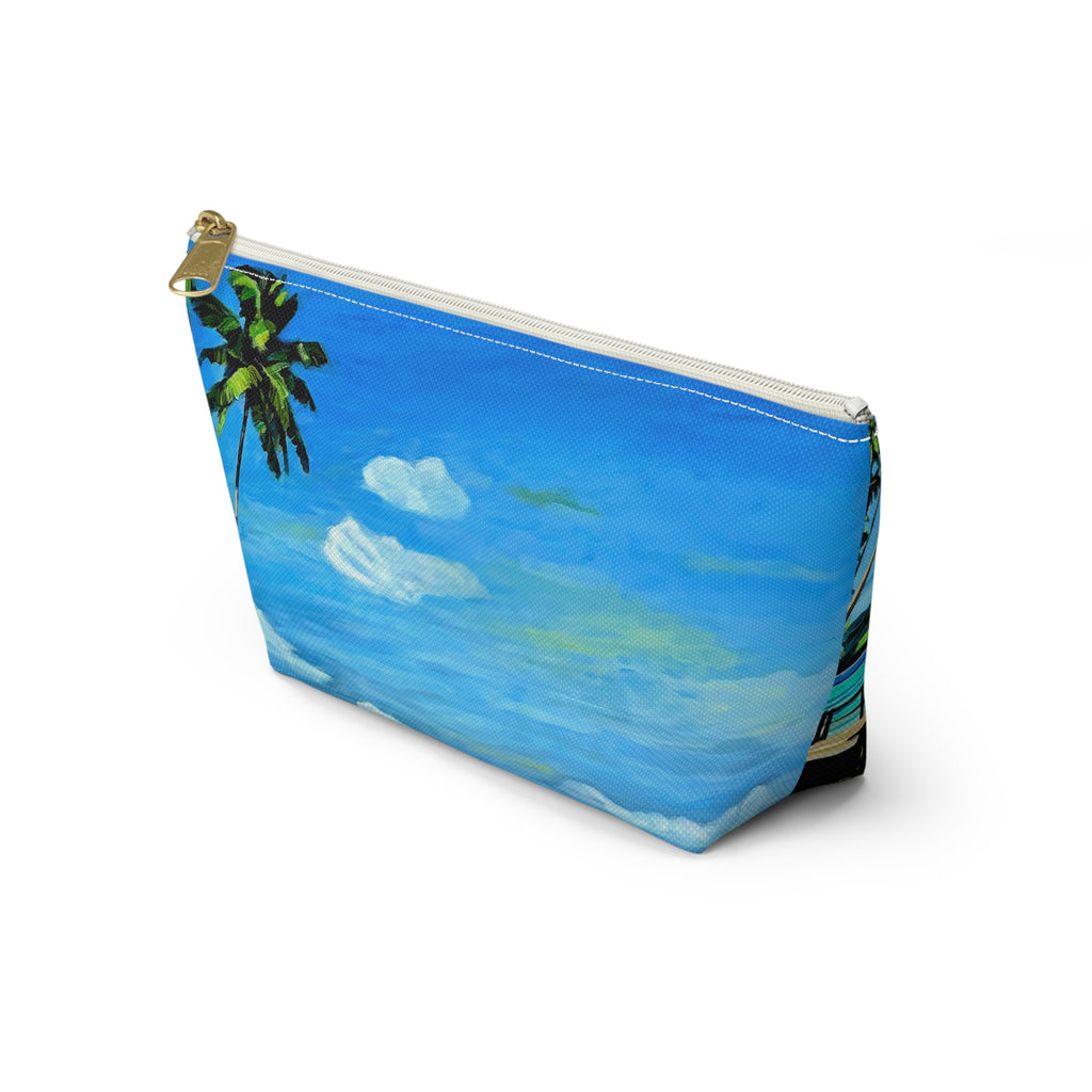 Accesory Pouch Lisa Herrera Art Tropical Beach — Palm Tree Cosmetic Bag