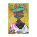 Canvas Lisa Herrera art print Lady Lady Fruit Vendor  — Stretched Wall Art