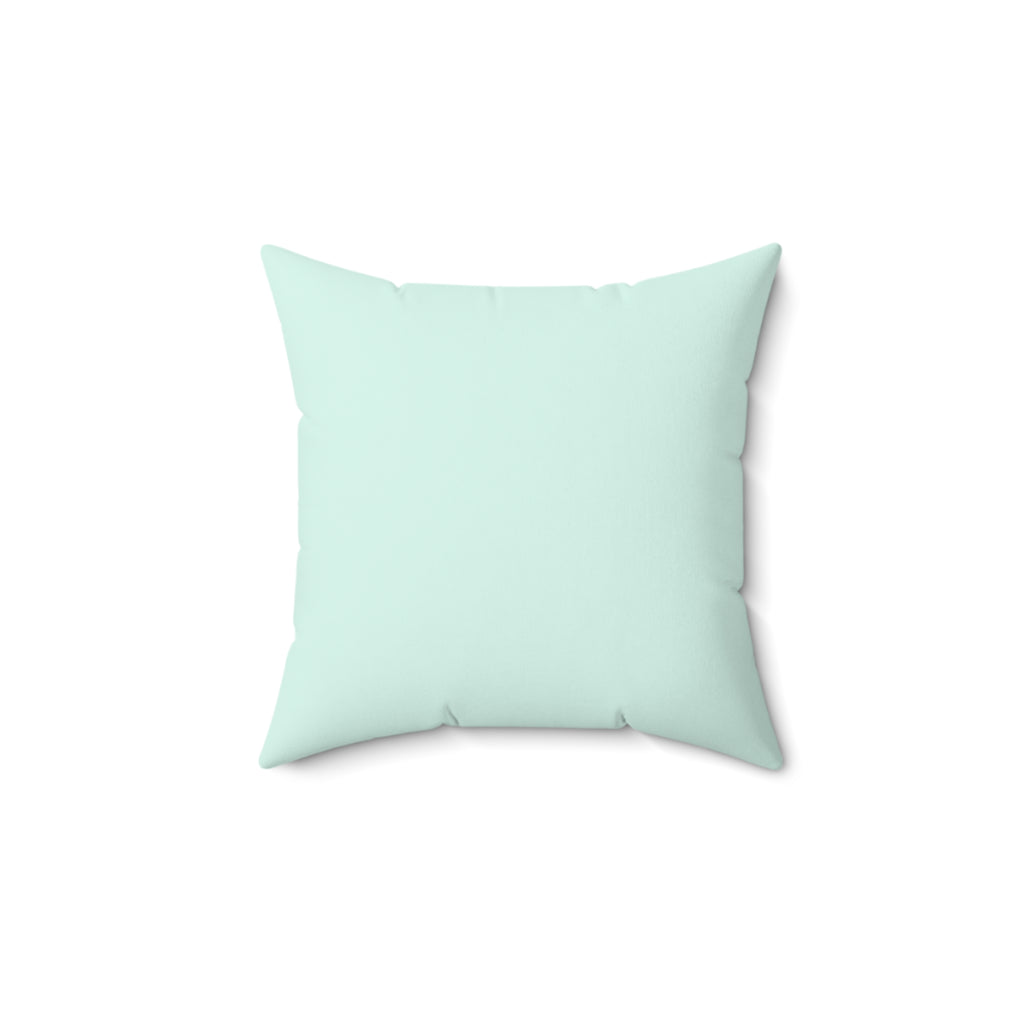 Throw Pillow Sea Turtle  - Aqua Coastal Decorative Cushion