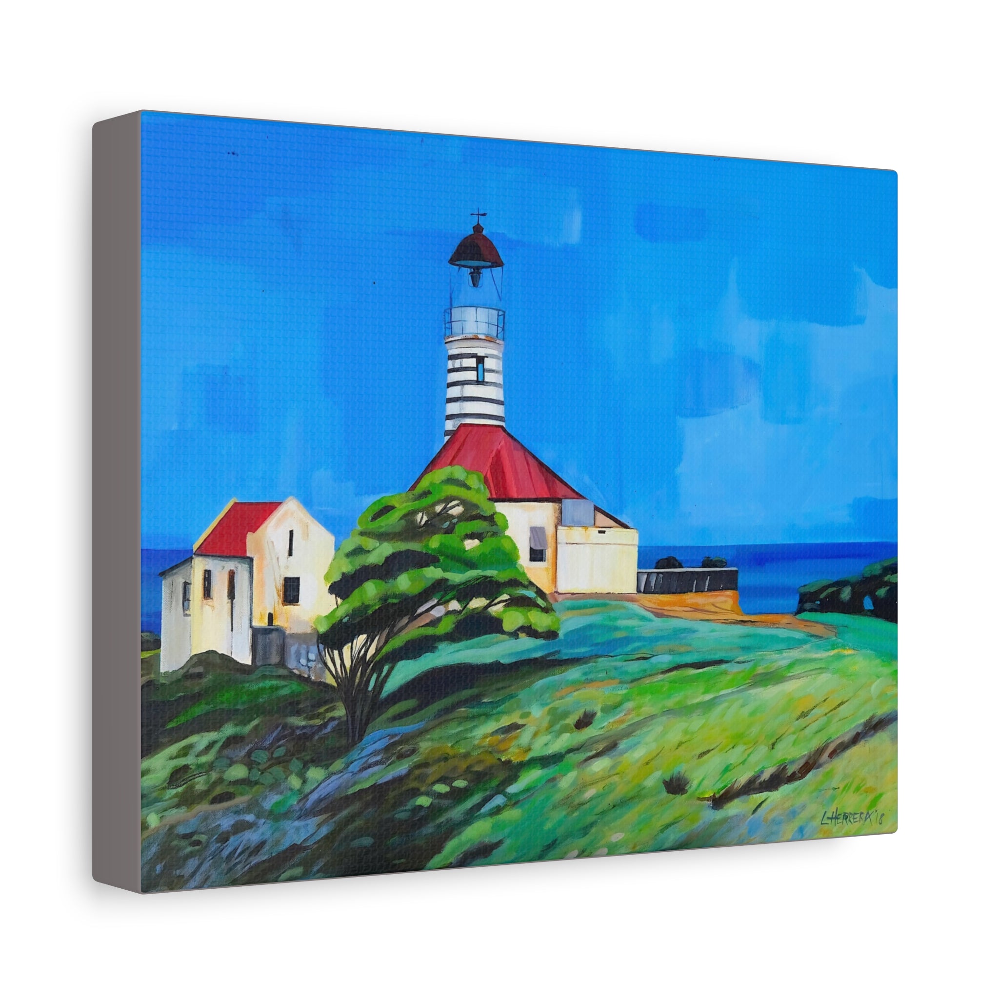 Canvas Print of Pt. Salines Lighthouse Matte— Stretched 1.25" Wall Art
