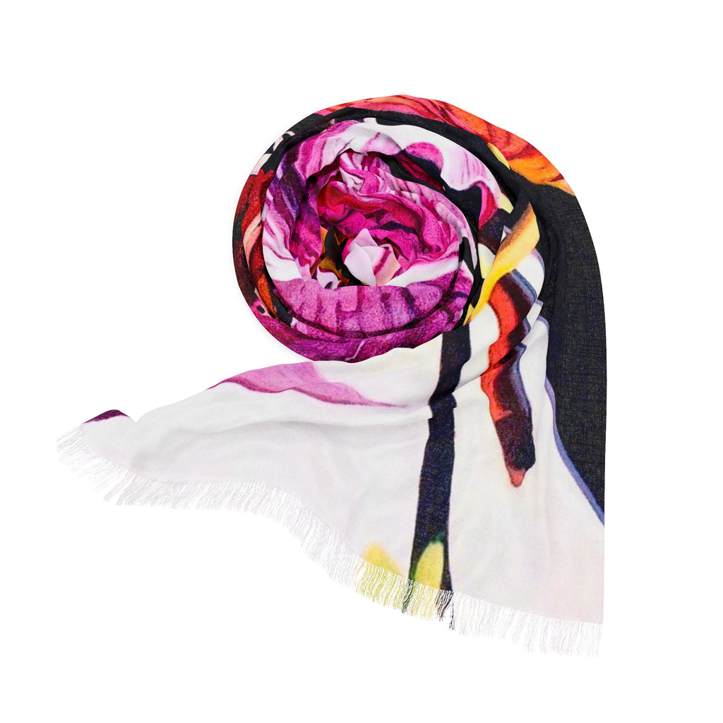 Floral Light Scarf Lisa Herrera Pink Orchid art print  — Bright Tropical Print