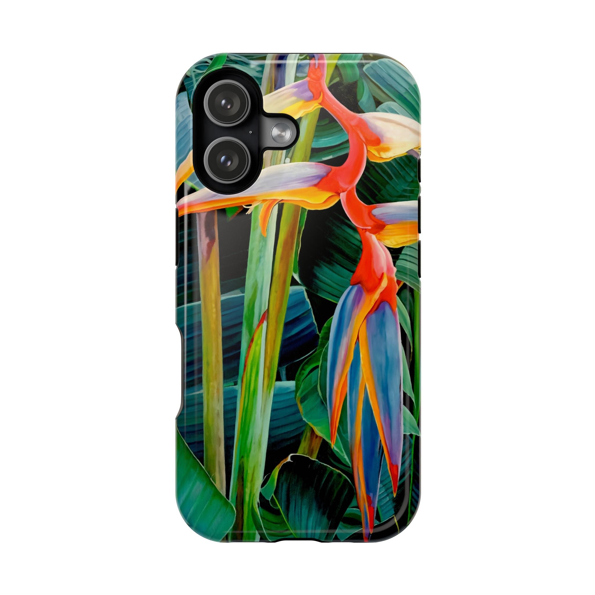 Phone Case Lisa Herrera art print Tropical Bird of Paradise e — Impact-Resistant Floral Design