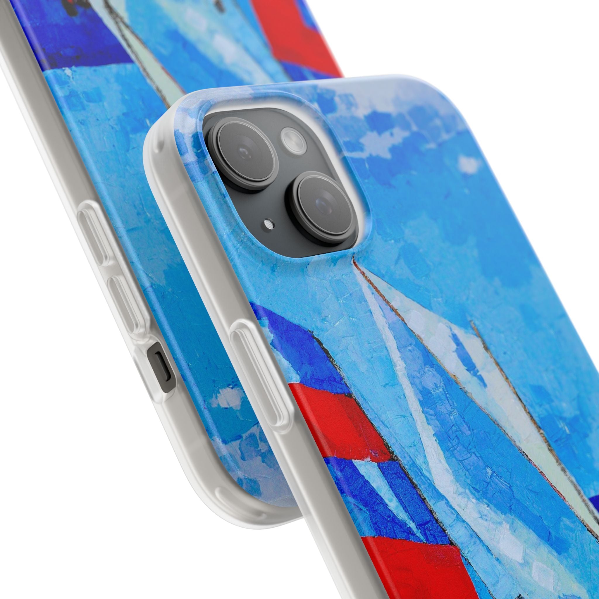 Phone Case Lisa Herrera art print workboat Sailboats   –  Artistic Flexi Case