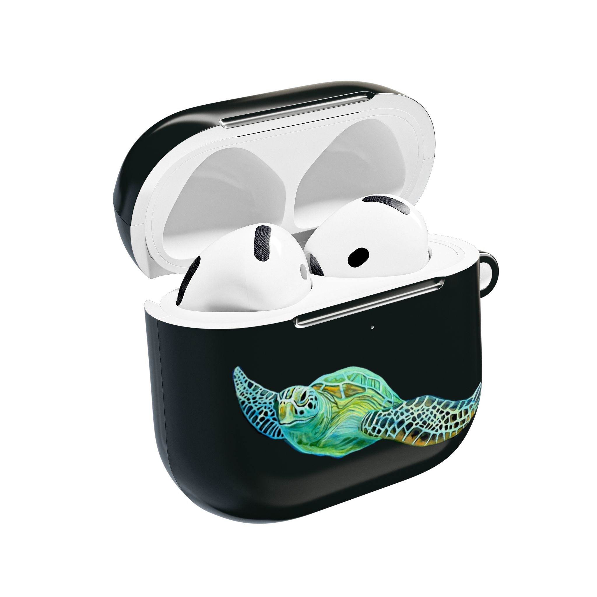 Air Pods Lisa Herrera art print Sea Turtle AirPod Case — Waterproof Ocean Wildlife Protective Cover