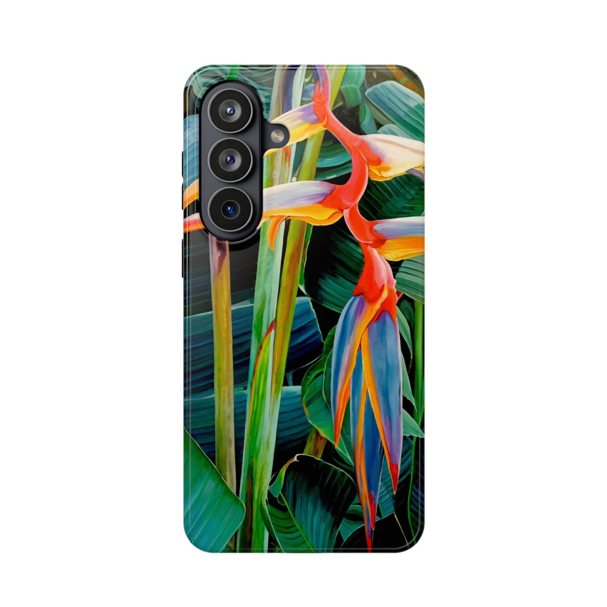 Phone Case Lisa Herrera art print Tropical Bird of Paradise e — Impact-Resistant Floral Design