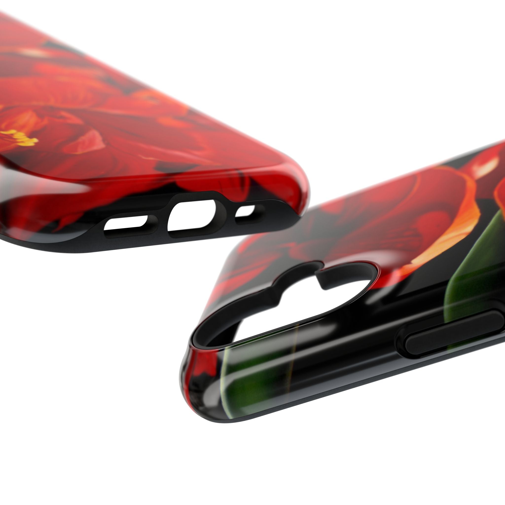Phone case Lisa Herrera art print Red Amaryllis Floral Impact-Resistant Phone Case