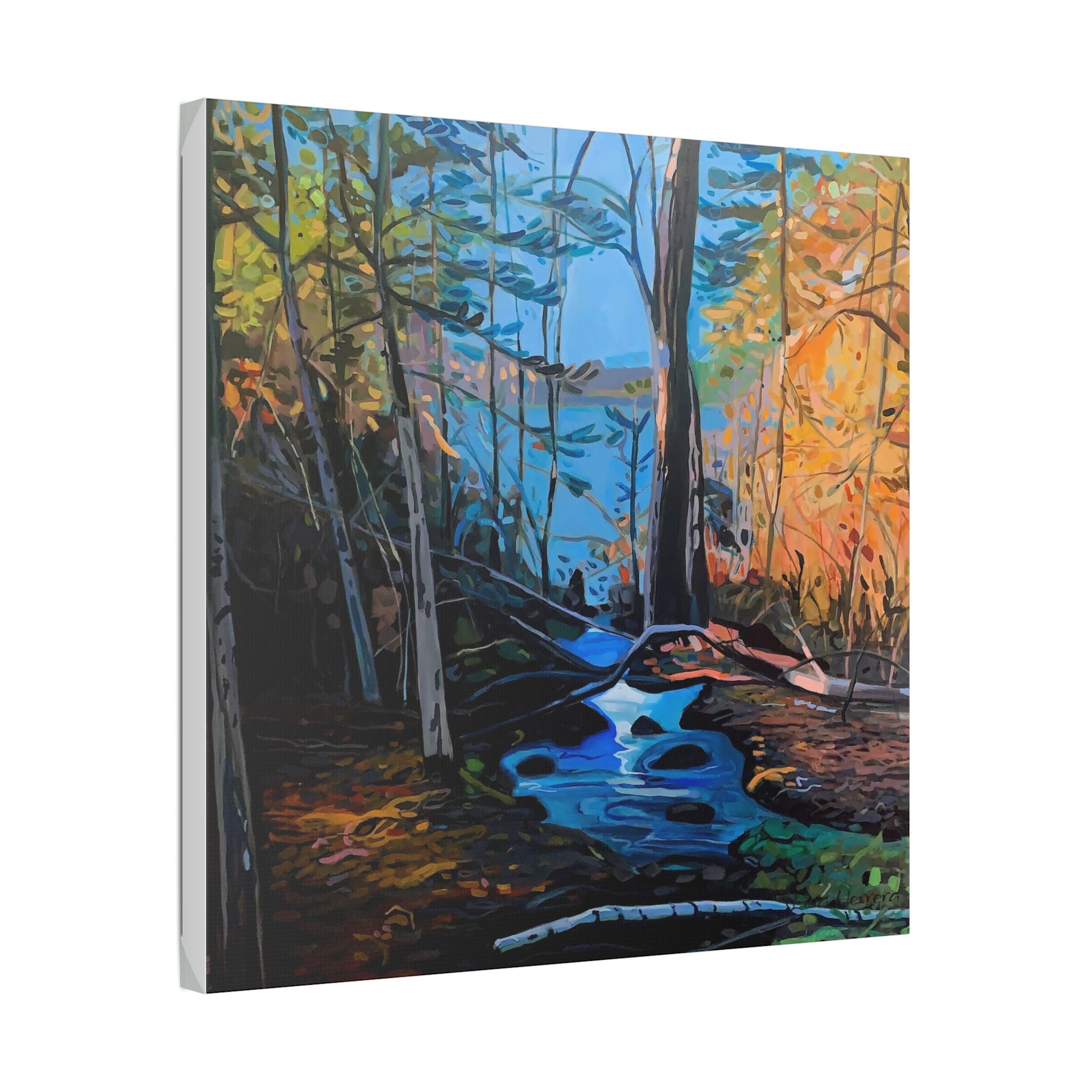 Canvas Print Lisa Herrera Art Northern Forest Stream Canvas