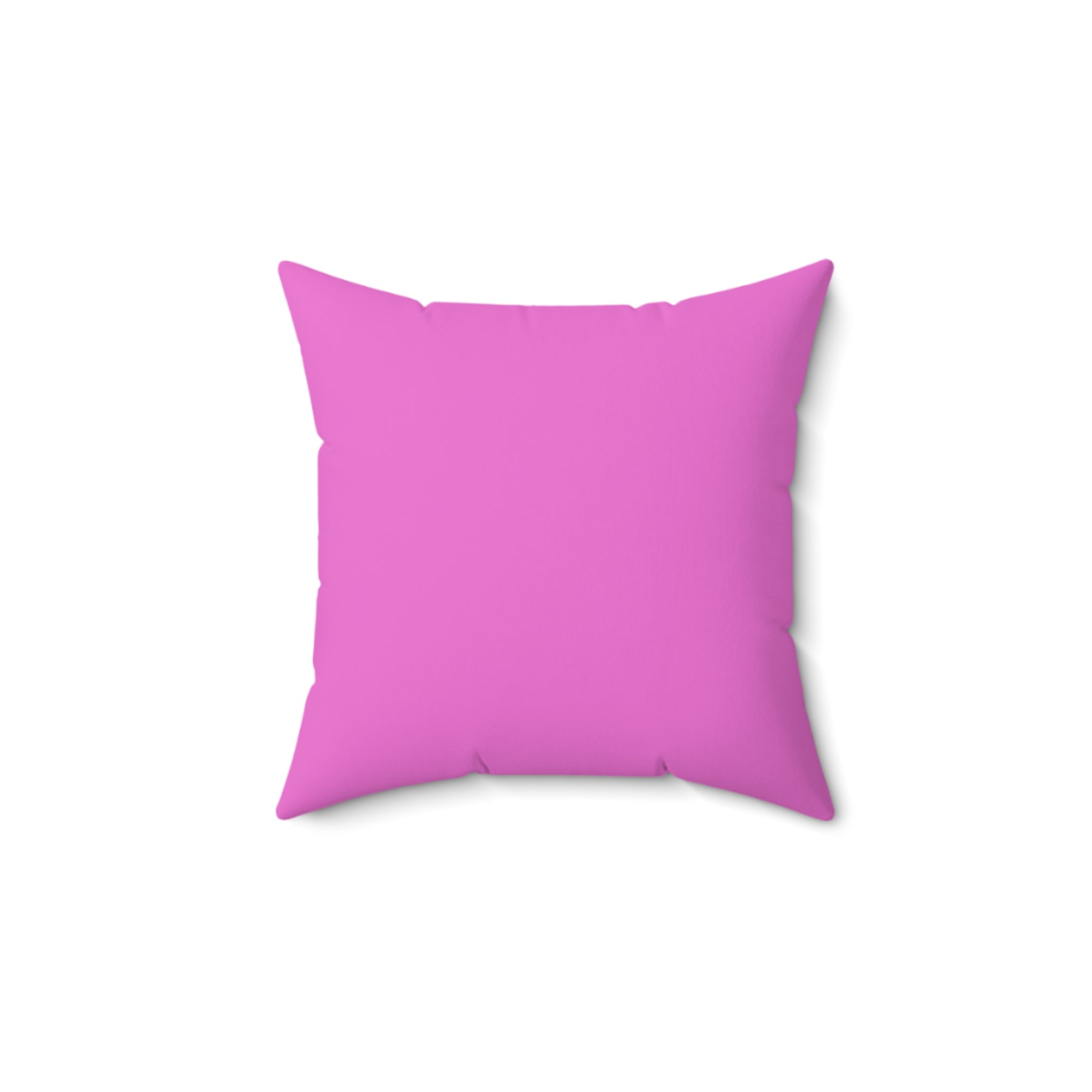 Throw Pillow Yellow Heart on Pink   - Decorative Cushion