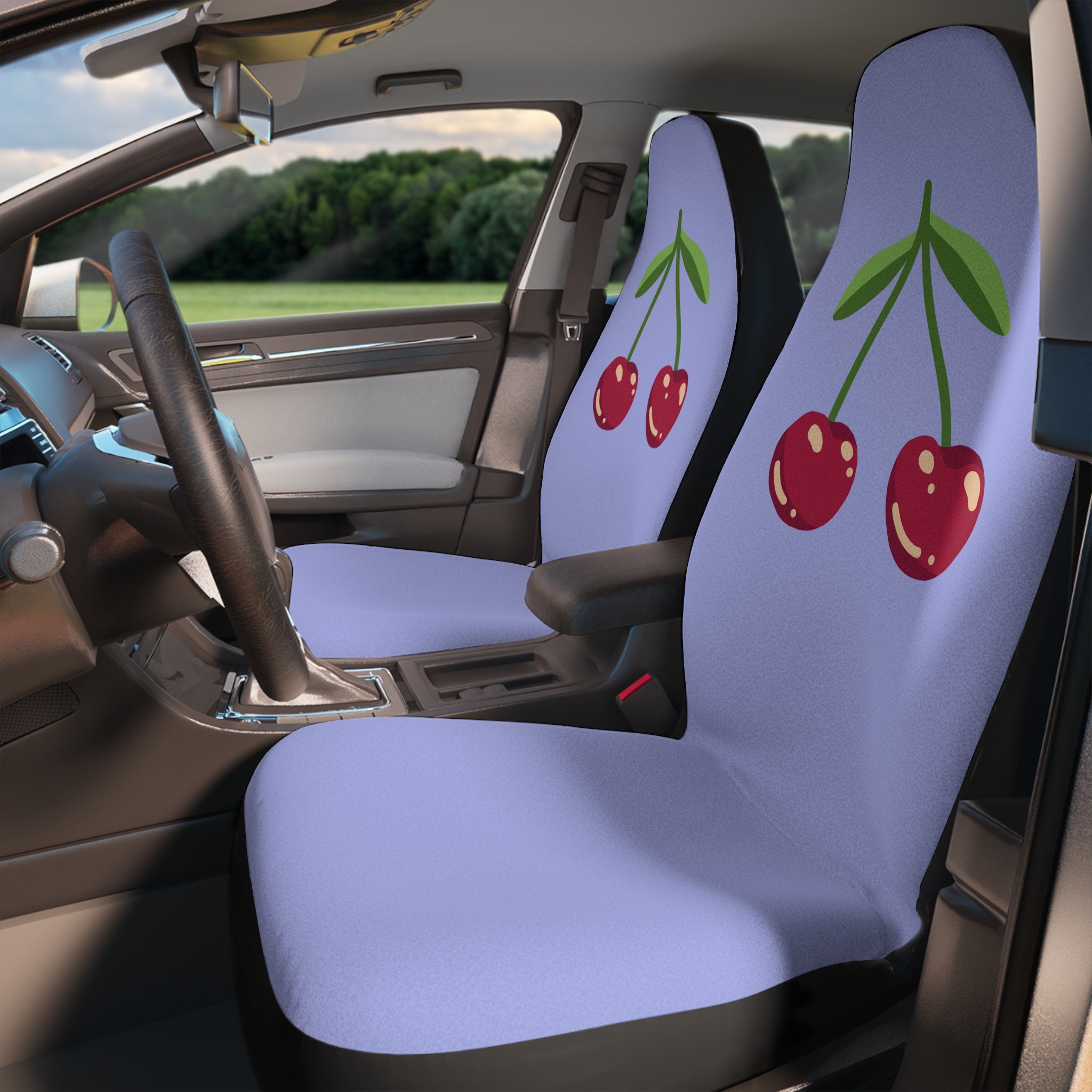Car Seat Covers — Cute Retro Cherry Pair Seat Protector
