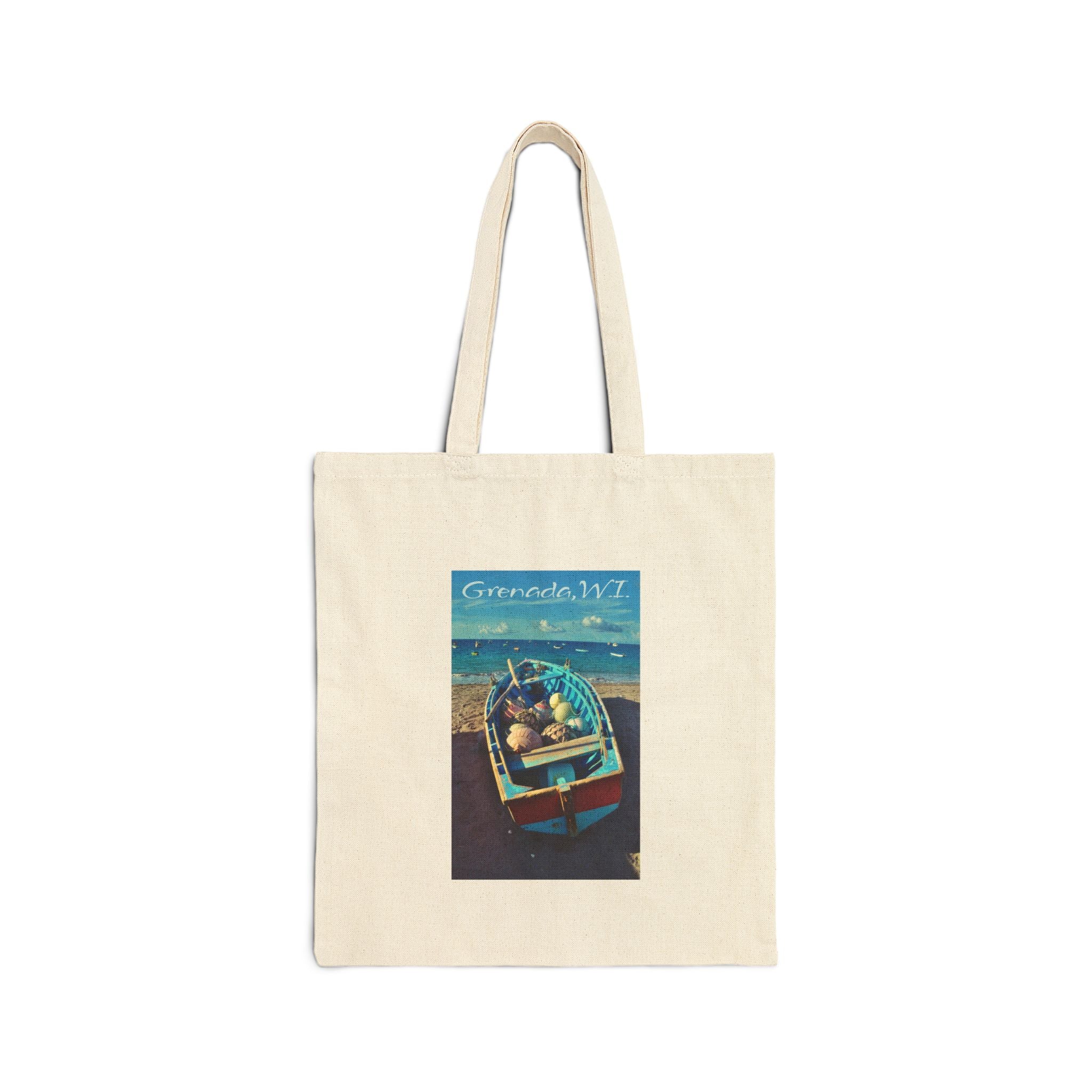 Tote Bag — photo Grenada Beach Boat Vintage Tote