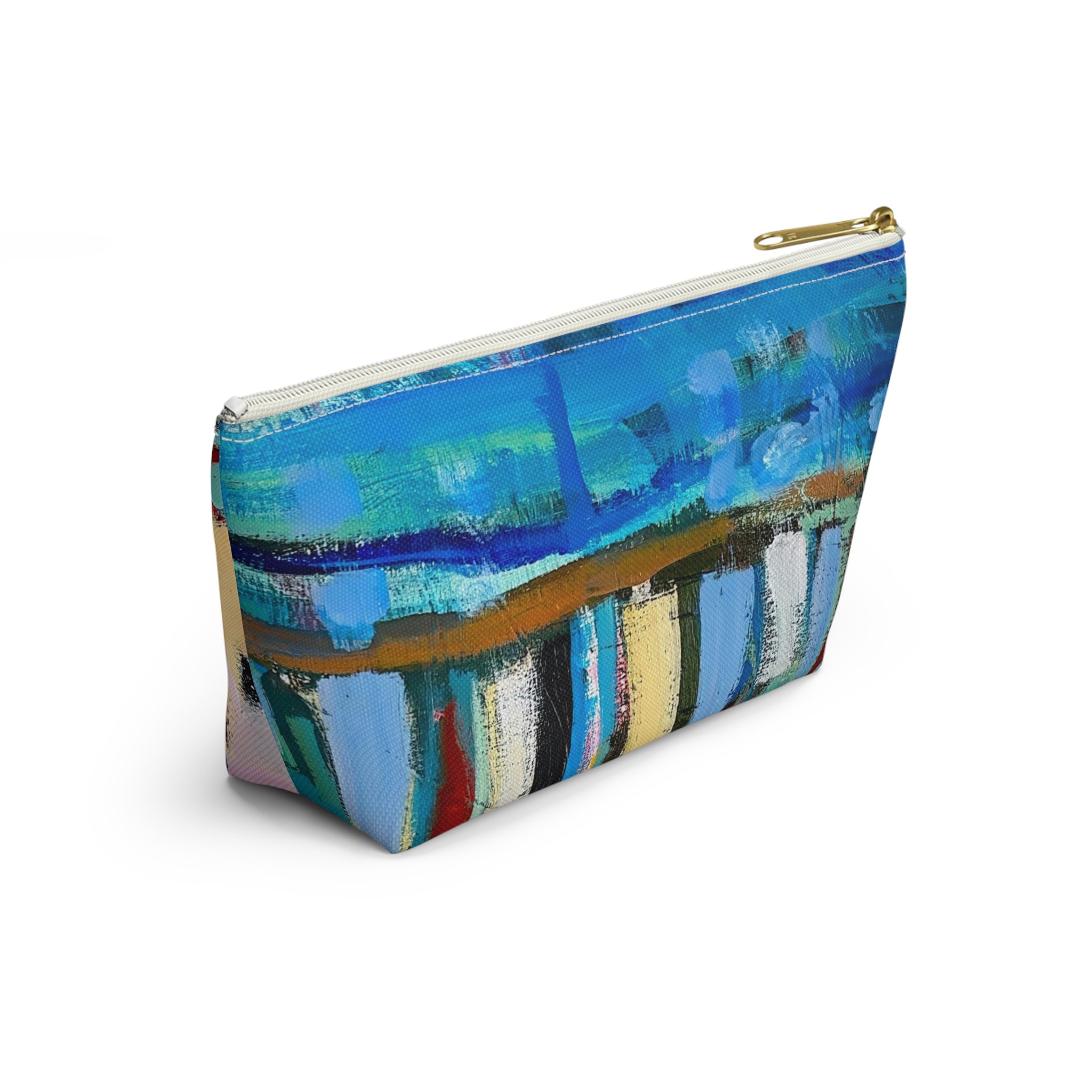 Bag Accessory Pouch Lisa Herrera art print— Colorful Coastal Canvas Makeup Bag