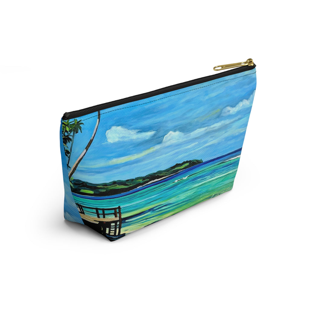 Accesory Pouch Lisa Herrera Art Tropical Beach — Palm Tree Cosmetic Bag