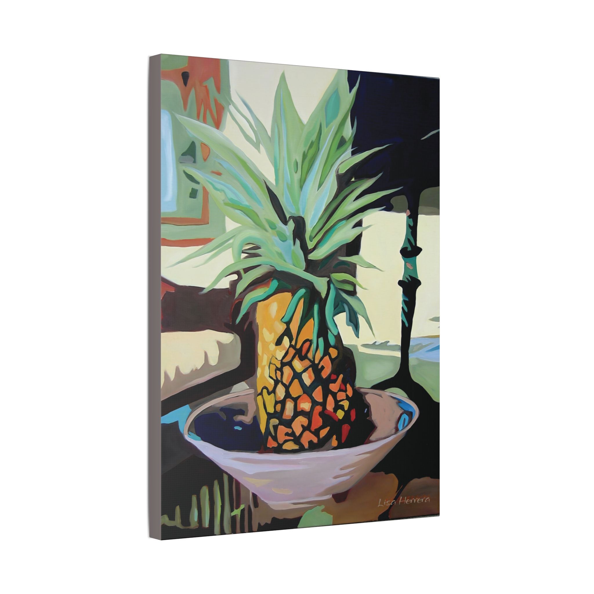 Canvas Print Lisa Herrera Art Pineapple Still Life — Tropical  Wall Art