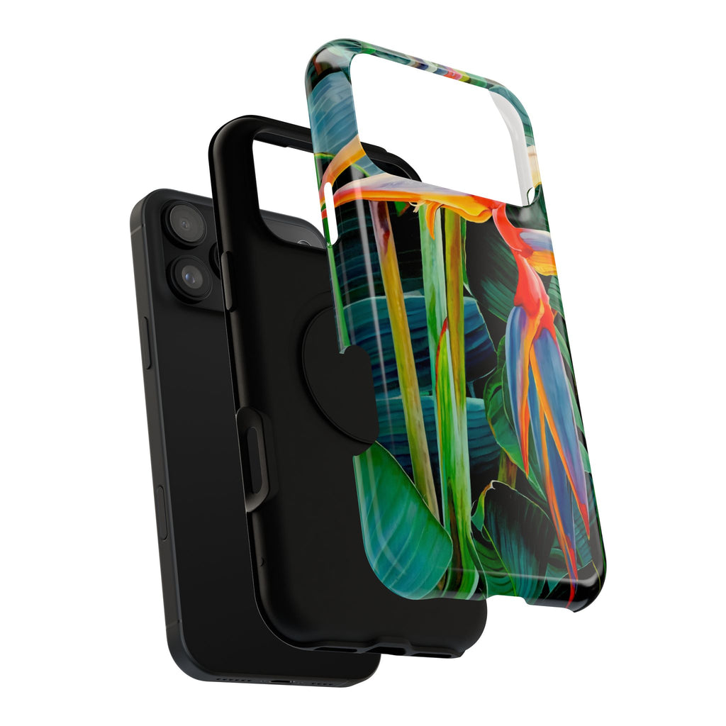 Phone Case Lisa Herrera art print Tropical Bird of Paradise e — Impact-Resistant Floral Design
