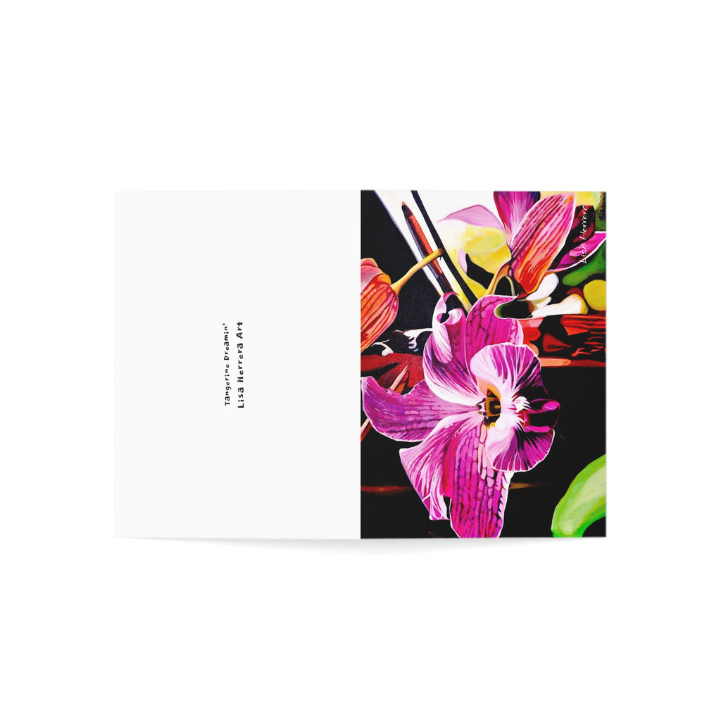 Greeting Card Lisa Herrera art Halyconia painting — Blank Inside (Pack of 1/10/30/50)