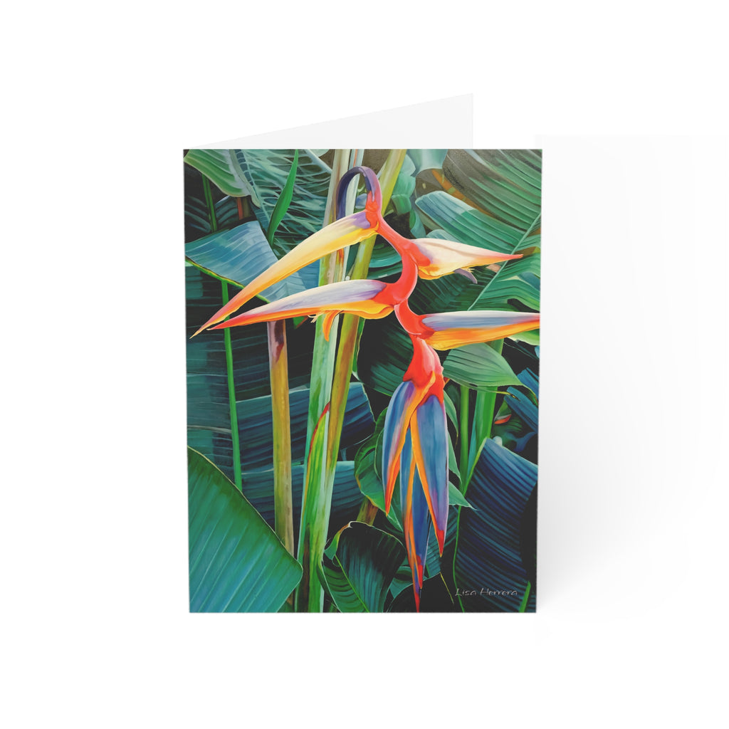 Greeting Card Lisa Herrera art print Halyconia  — Blank Inside (Pack of 1/10/30/50)