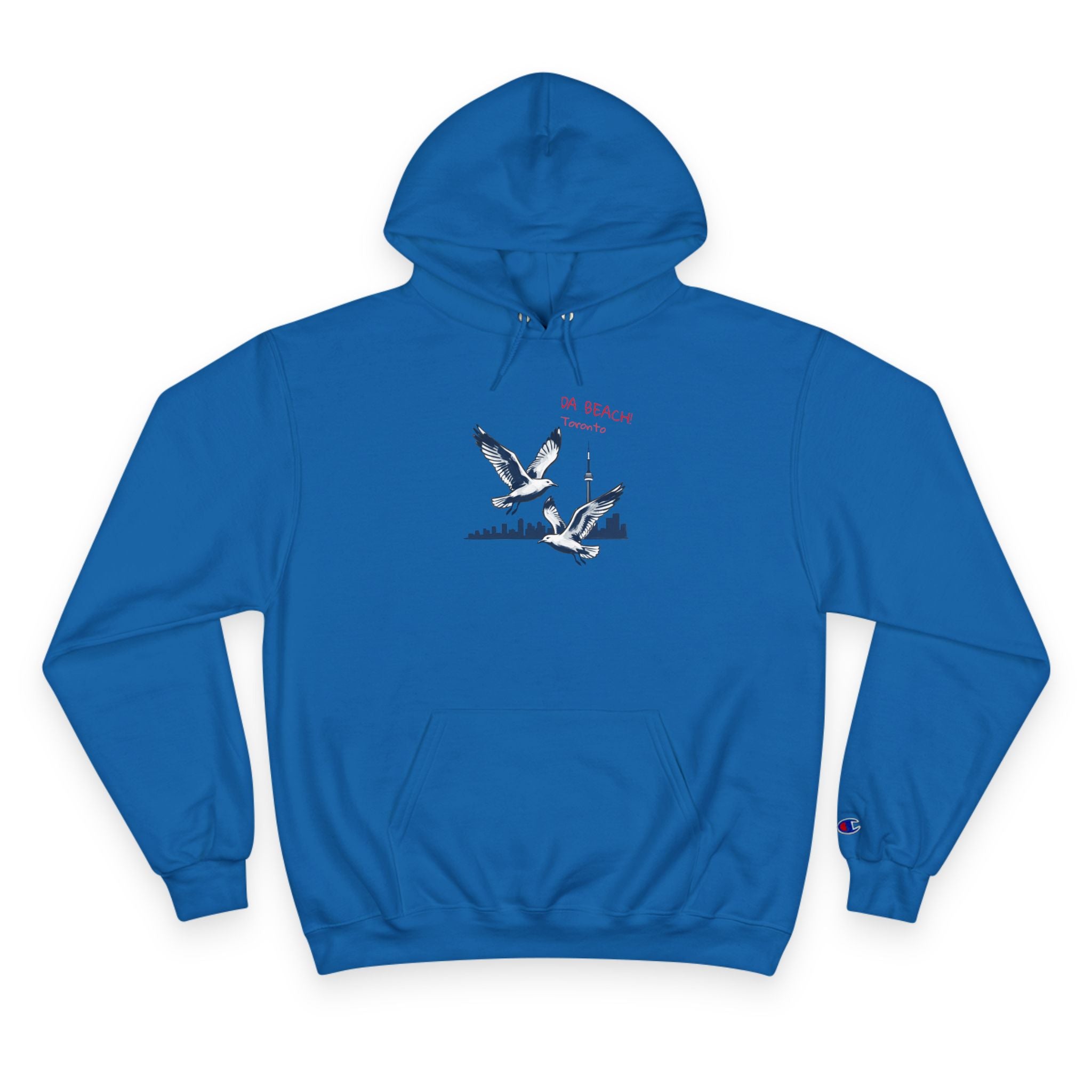 Hoodie Da Beach Seagulls and cn tower drawing Toronto Hoodie –  Pullover
