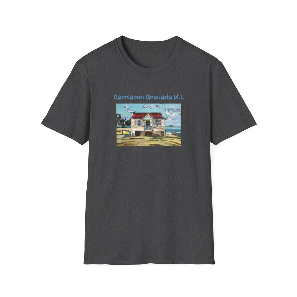 T-Shirt Carriacou House  - Carriacou Grenada W.I. Vintage Beach House Tee