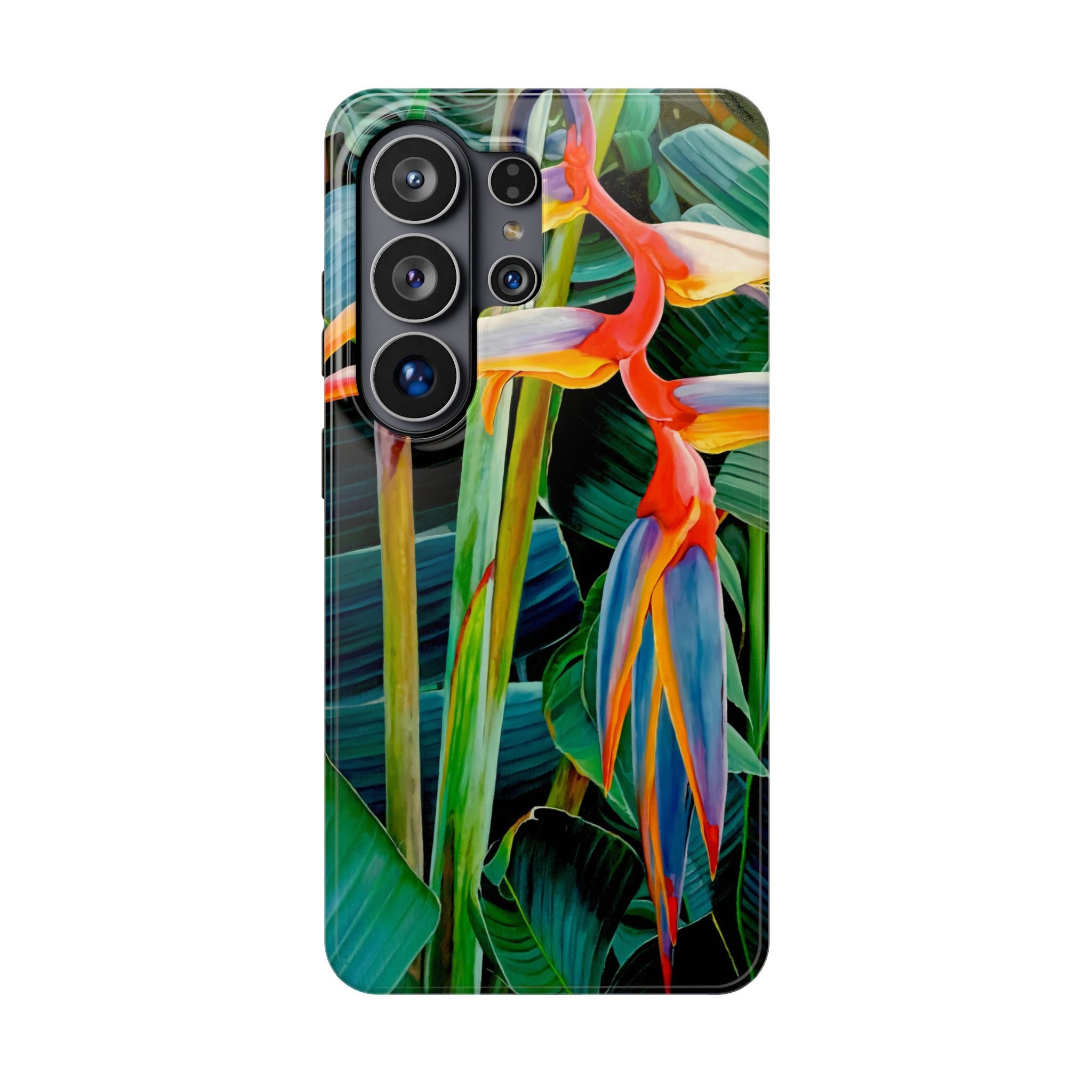 Phone Case Lisa Herrera art print Tropical Bird of Paradise e — Impact-Resistant Floral Design