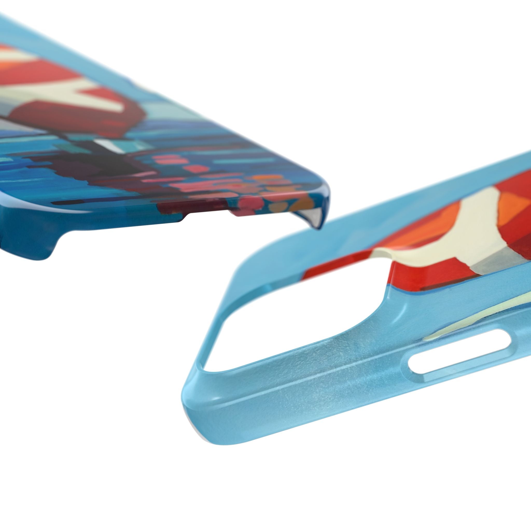 Phone case Lisa Herrera art Sailboats Slim Case — Colorful Nautical Phone Case
